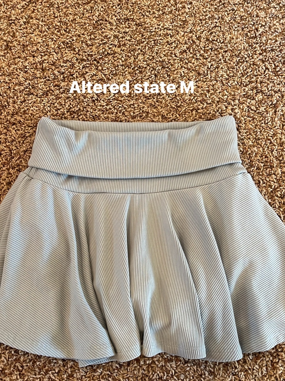 Women's Light Blue Pleated Mini Skirt altered state
